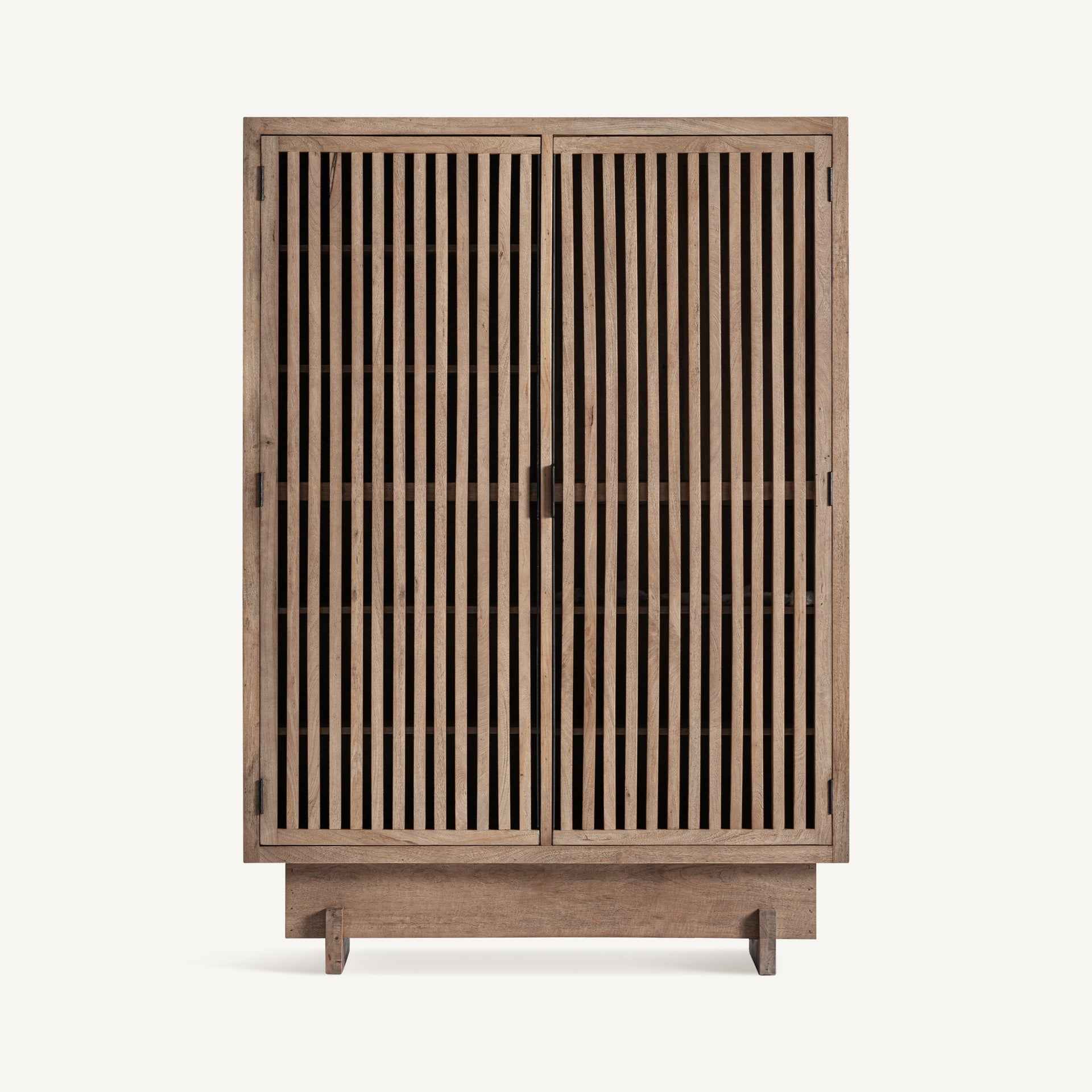 Bambua Gàbia armadio 2 ante legno mango