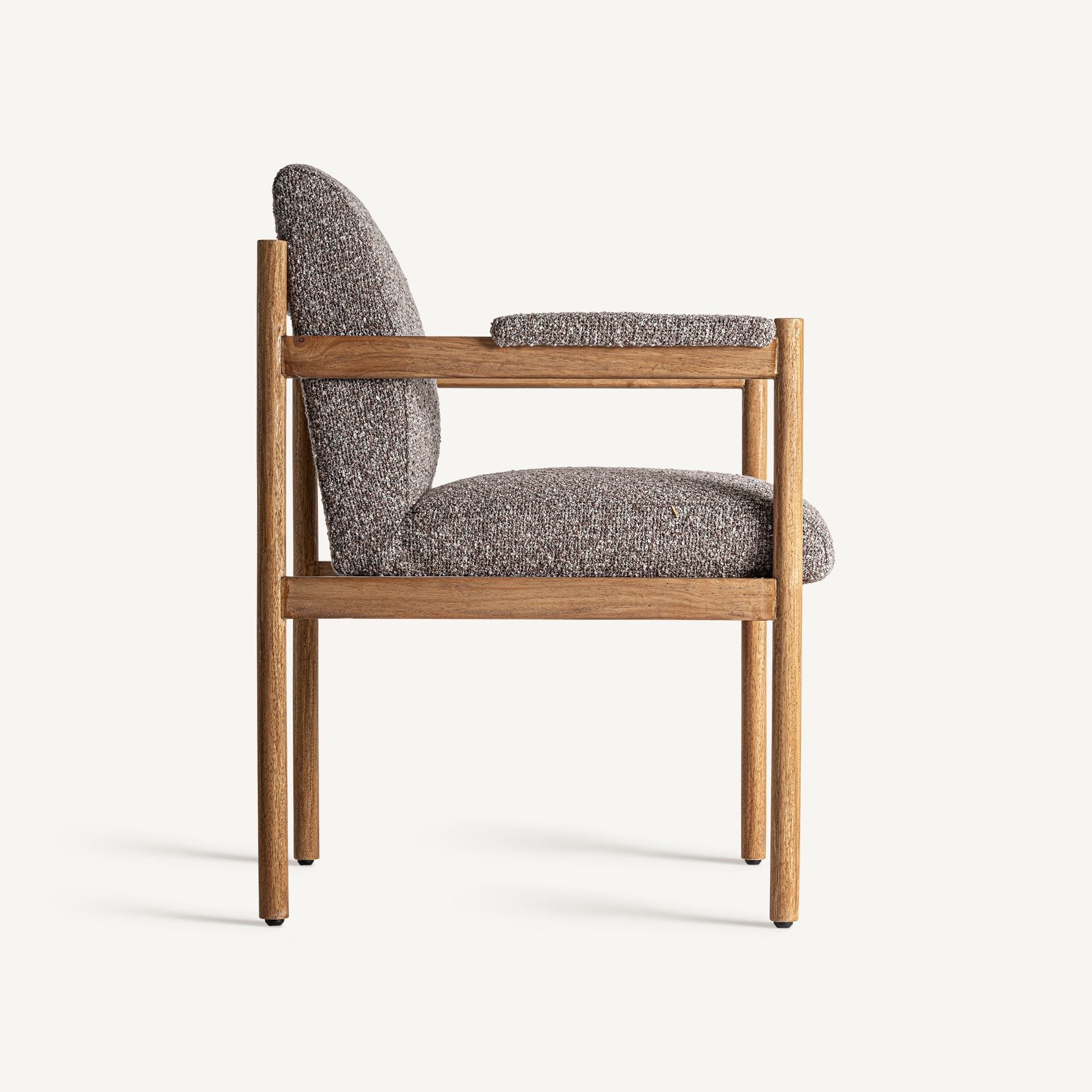 Bambua Bezier sedia da pranzo in legno grigia