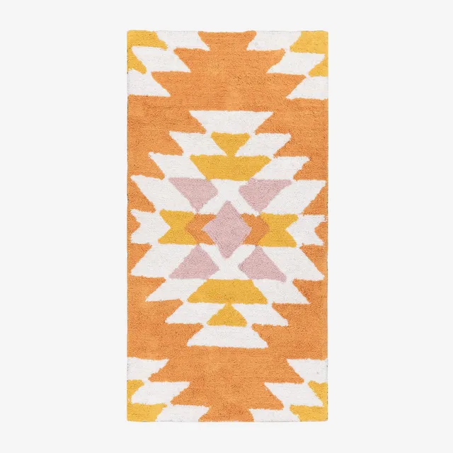 Sklum Tuyen tappeto cotone 70x140 cm color mostarda