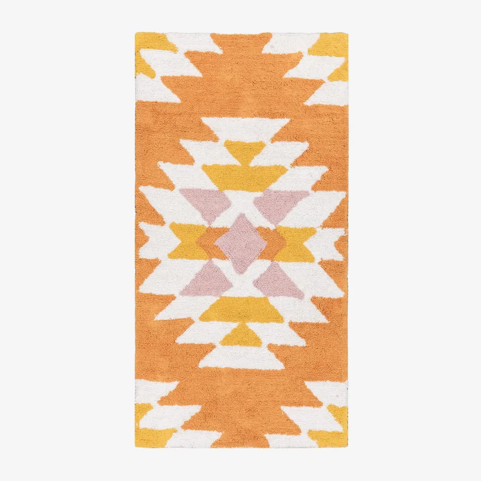 Sklum Tuyen tappeto cotone 70x140 cm color mostarda