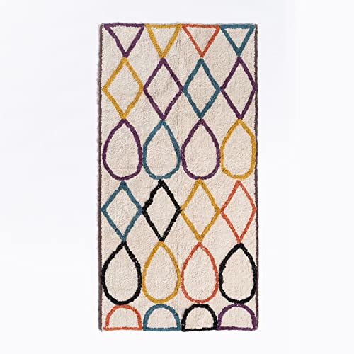 Sklum Plui tappeto bagno in cotone 142,5x73 cm multicolore