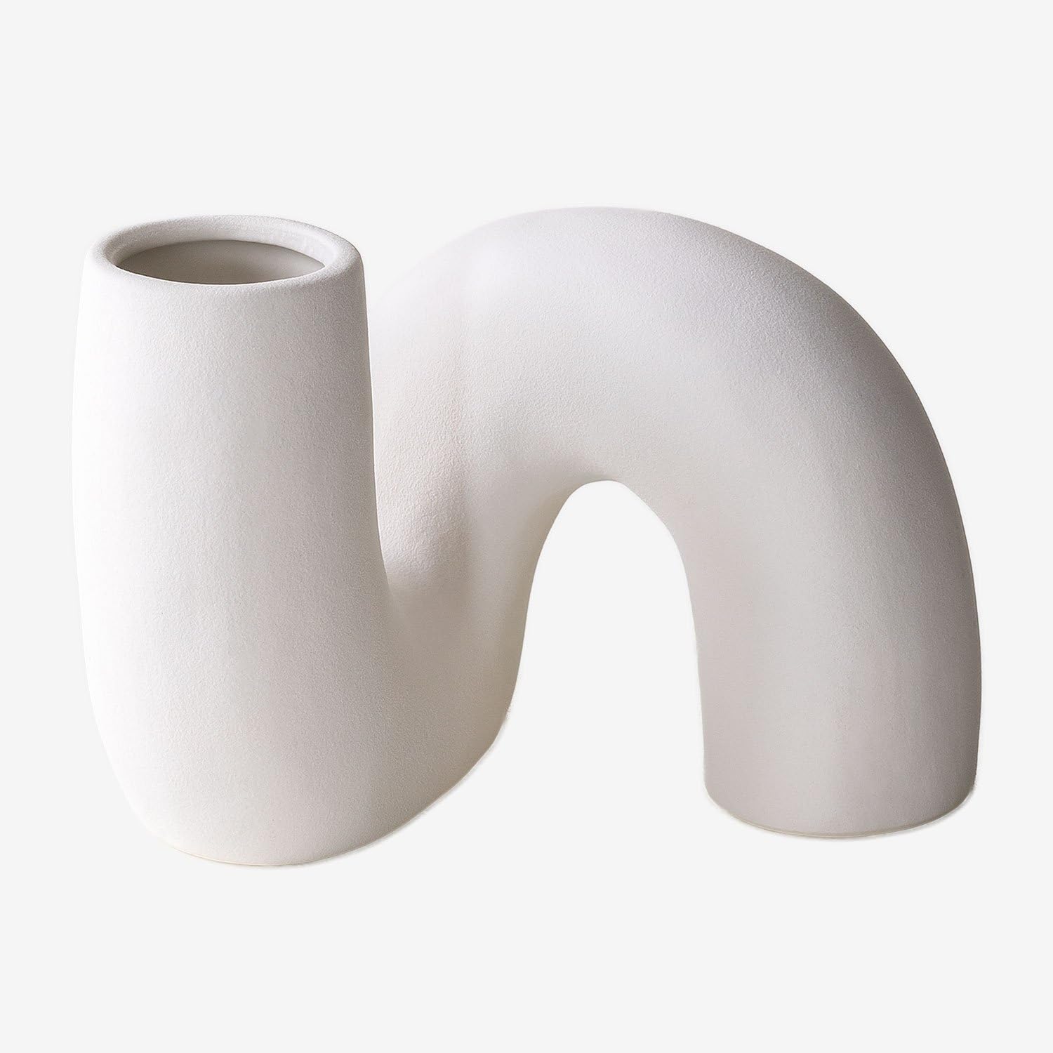Sklum Mardig vaso ceramica 14,5 cm curvo