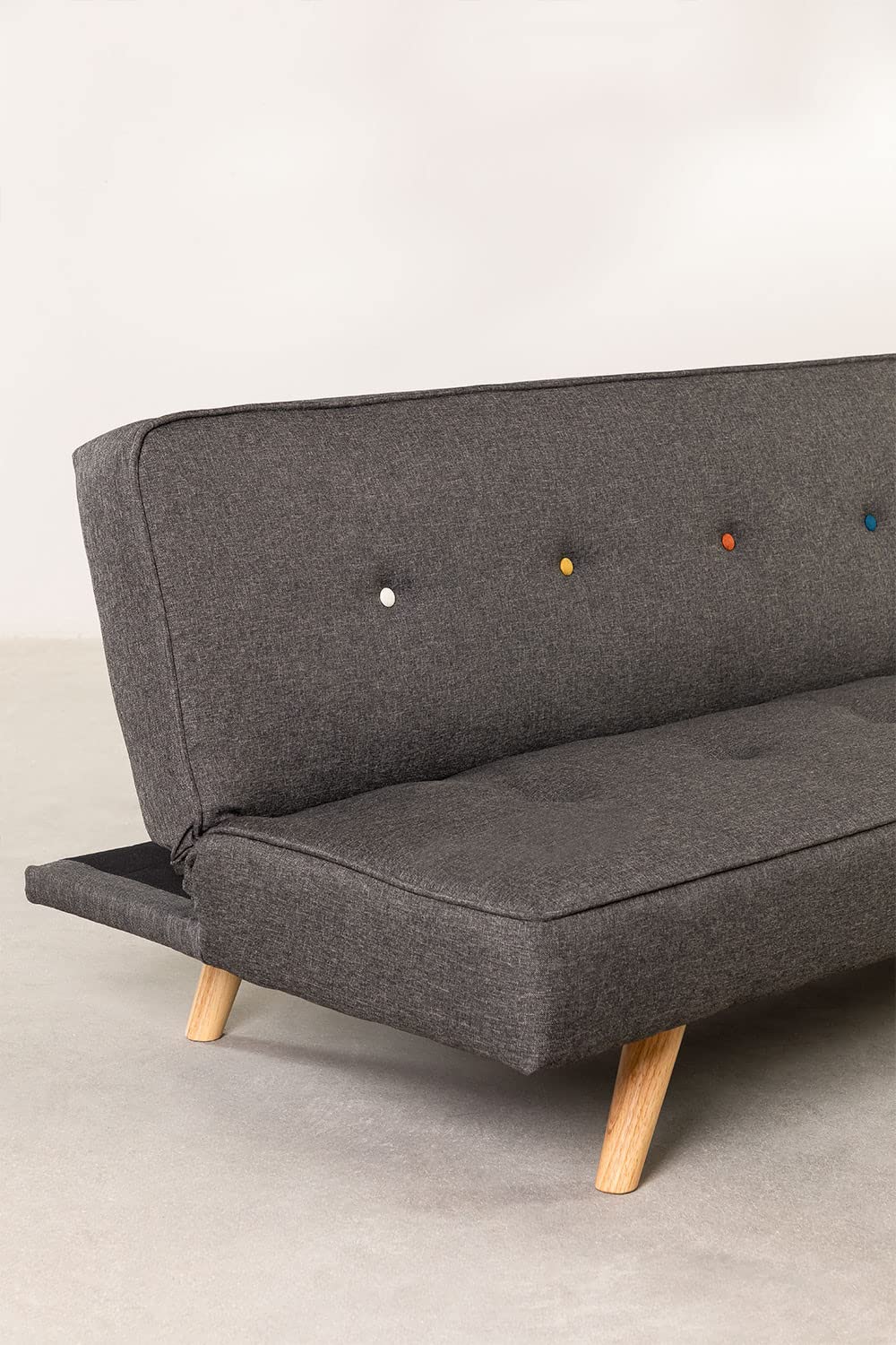 Sklum Orbun Colors divano letto 3 posti grigio antracite lino