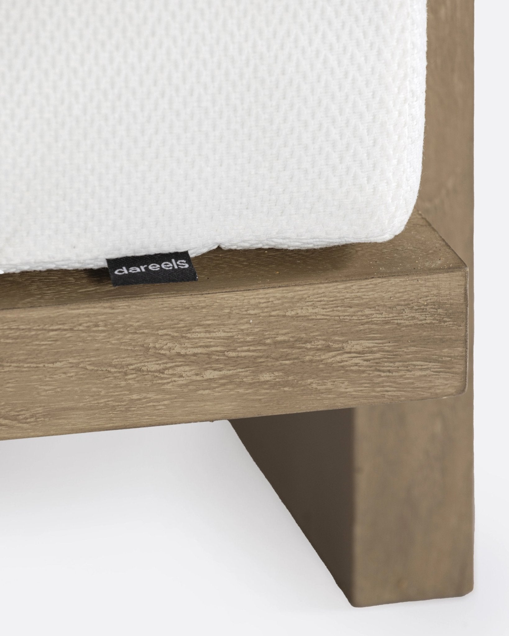 Bambua Panjang divano outdoor 1 posto bianco teak