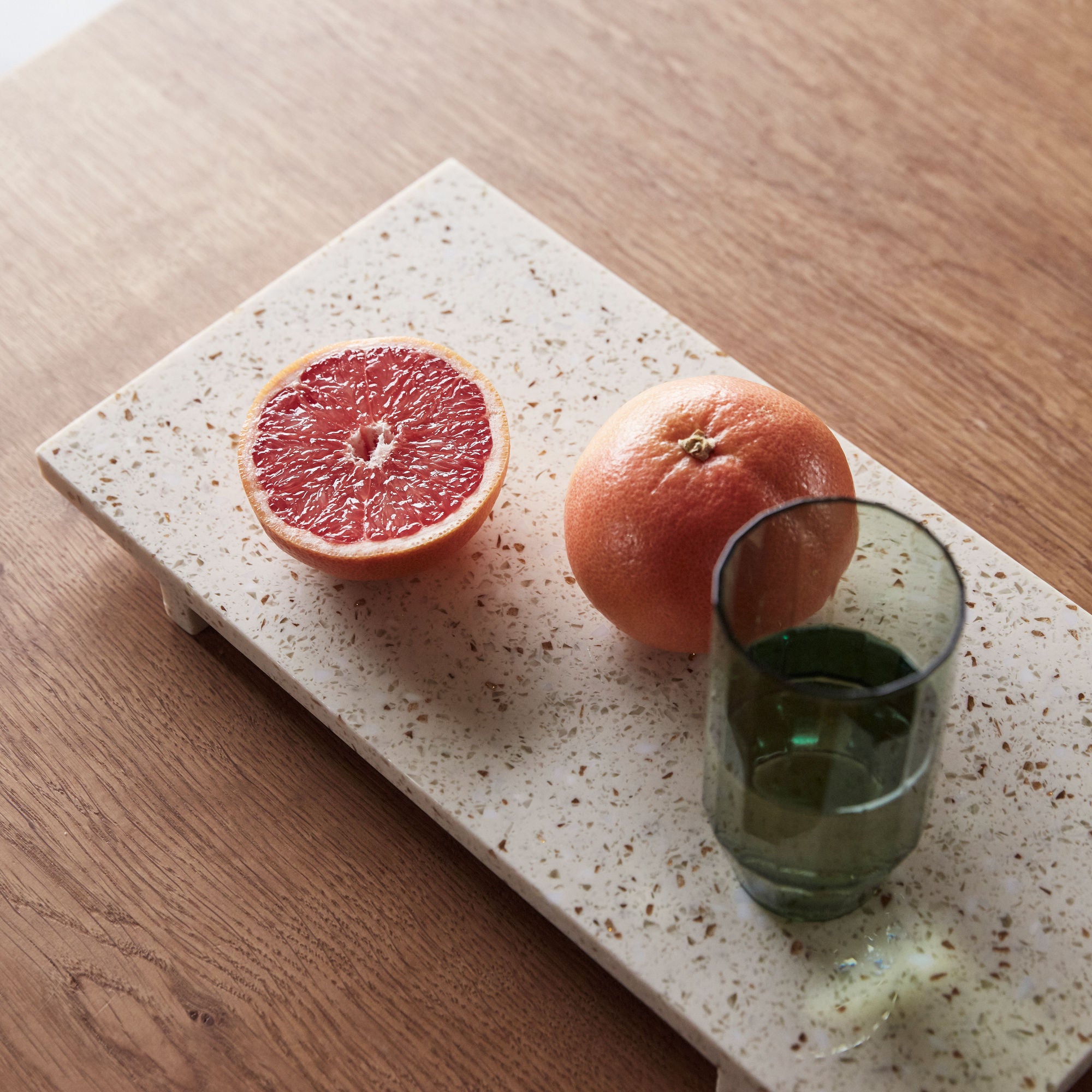 Bambua Stone Tray Terrazzo vassoio beige
