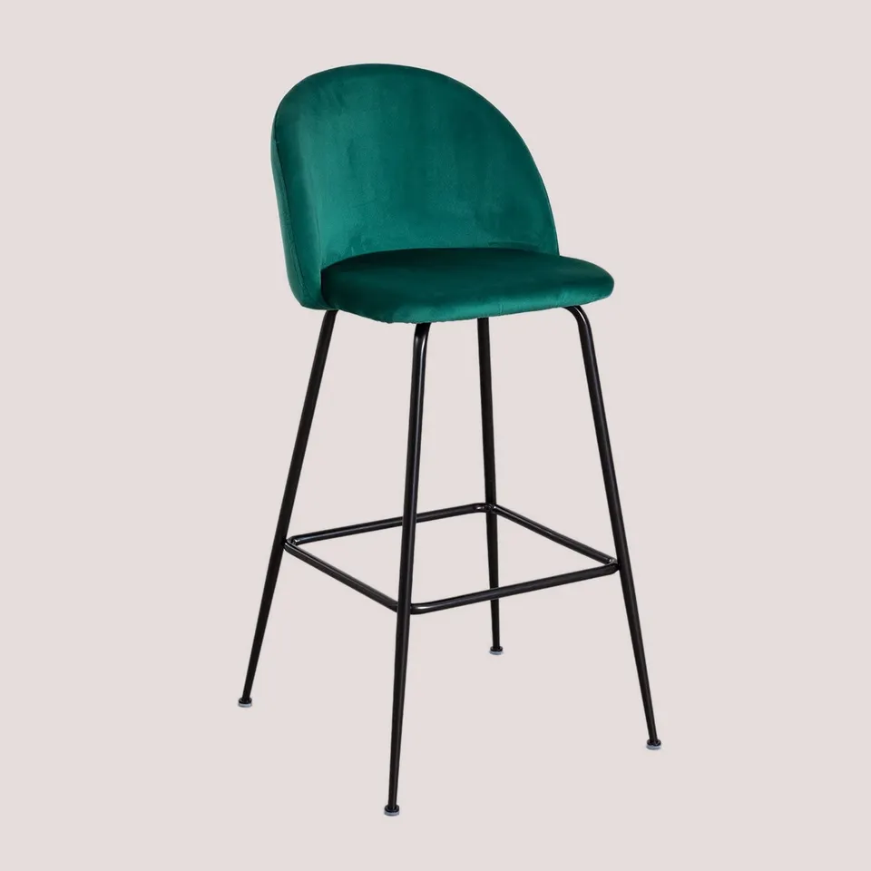 Sklum Kana sgabello alto in velluto 75 cm