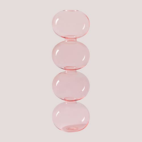 Sklum Nonza Vaso in Vetro Design 21 cm Fiori Secchi