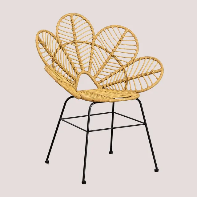 Sklum Rinum Style poltrona da giardino rattan naturale