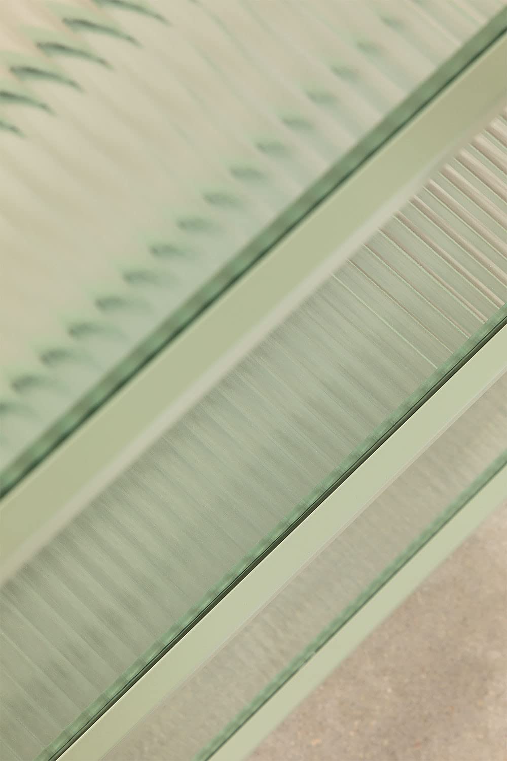 Sklum Celadon Scaffalatura Verticale Metallo e Vetro
