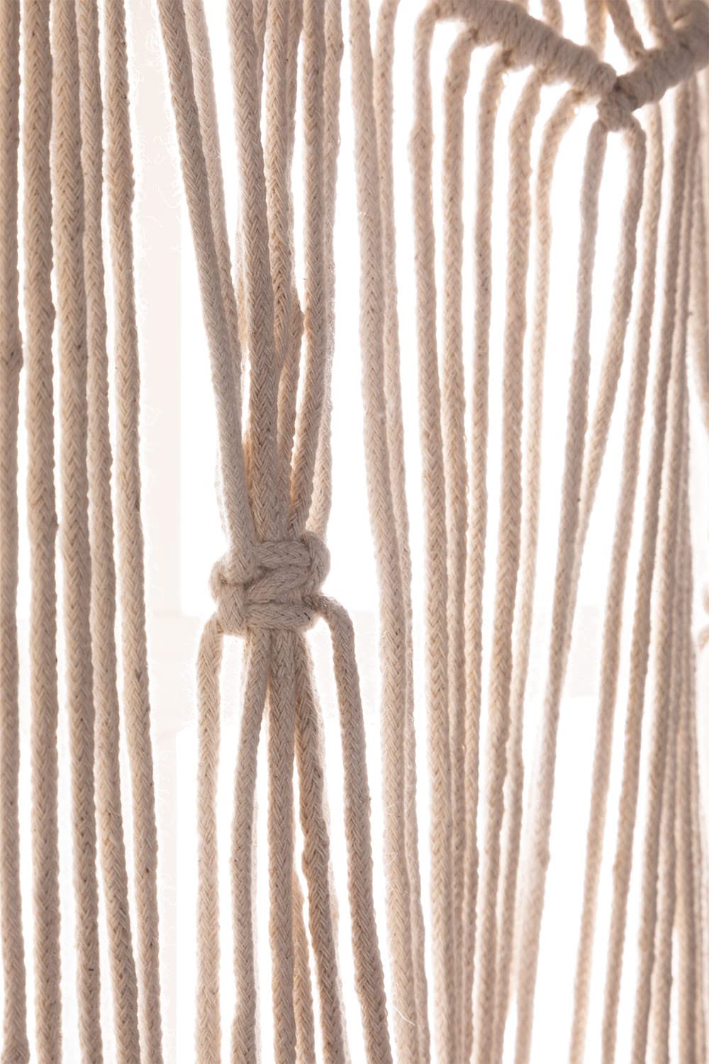 Sklum Zulema tenda macramè 110x215 cm beige crema cotone