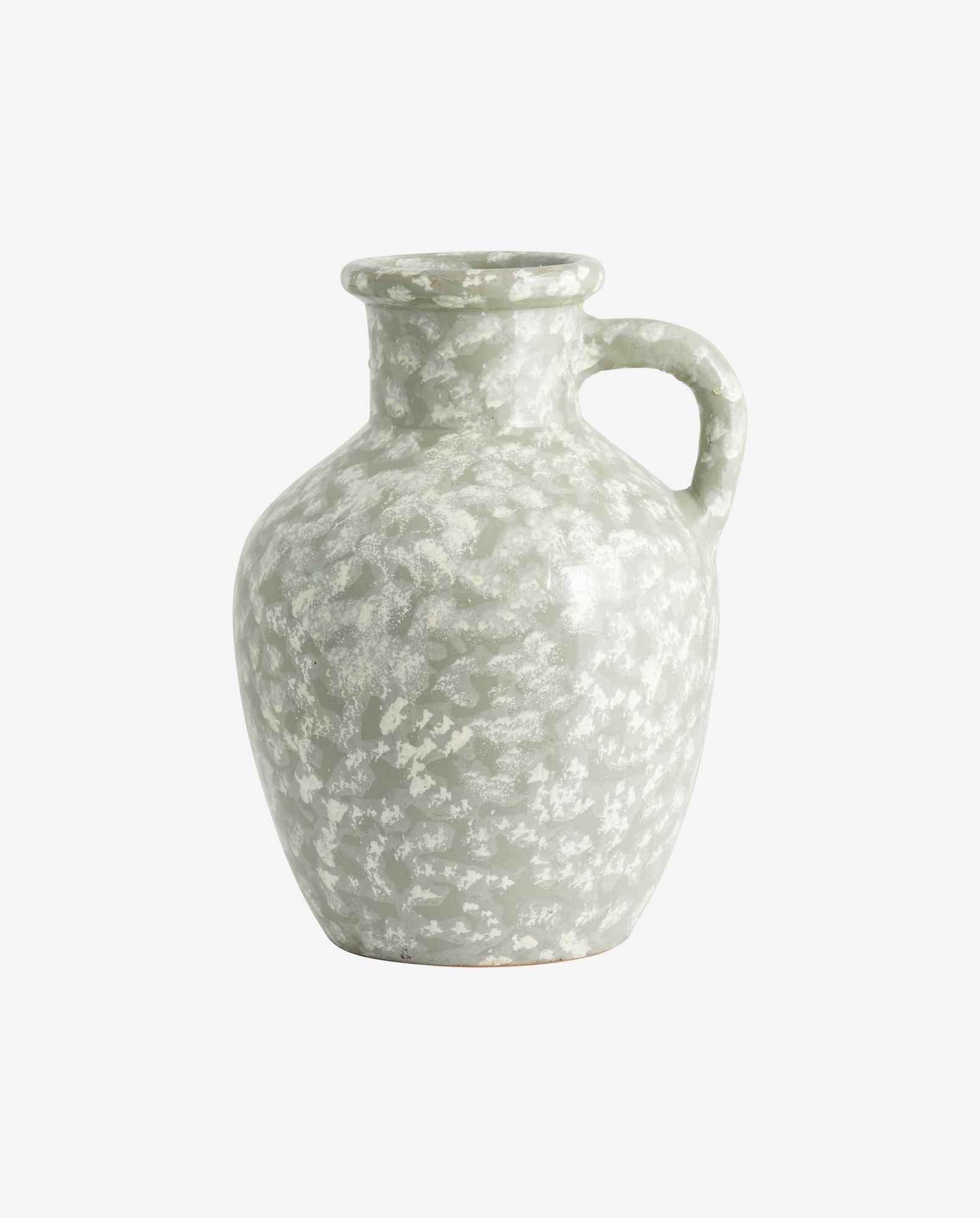 Bambua Batam vaso in ceramica grigio smaltato