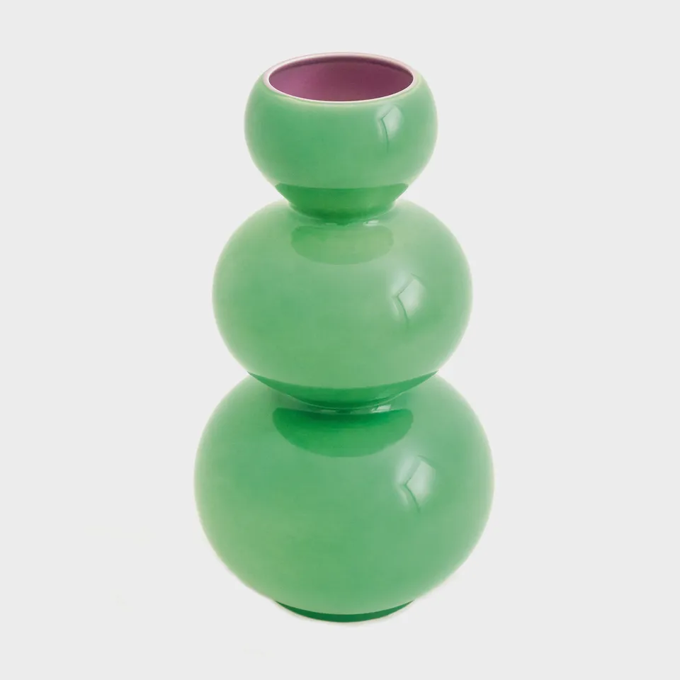 Acapulco Los Floreros Rumba vaso ceramica verde
