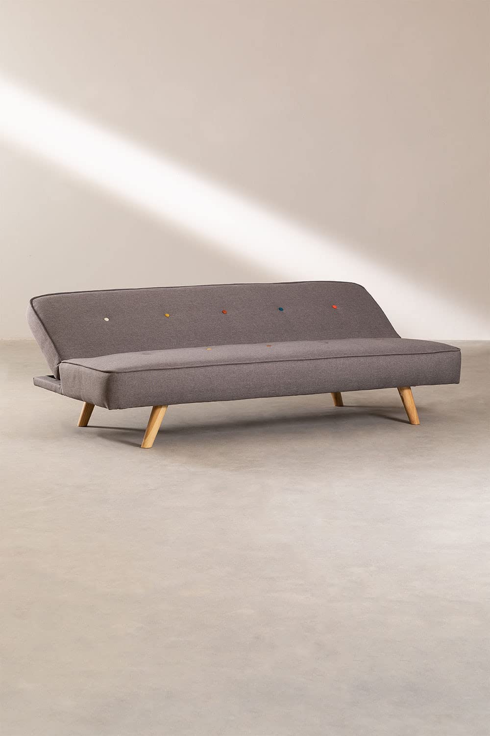 Sklum Orbun Colors divano letto 3 posti grigio chiaro lino