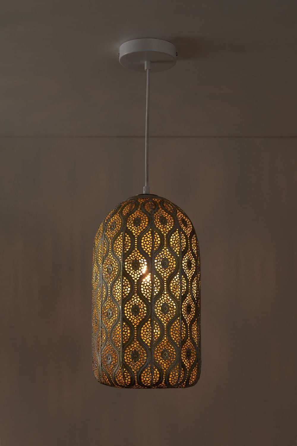 Sklum Meraki lampada soffitto metallo oro vintage E27
