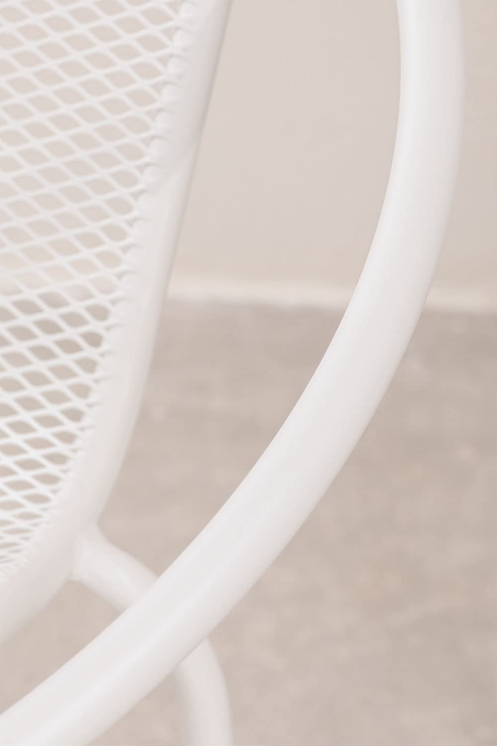 Sklum Dylha 2 Poltrone Giardino Bianche Impilabili Acciaio