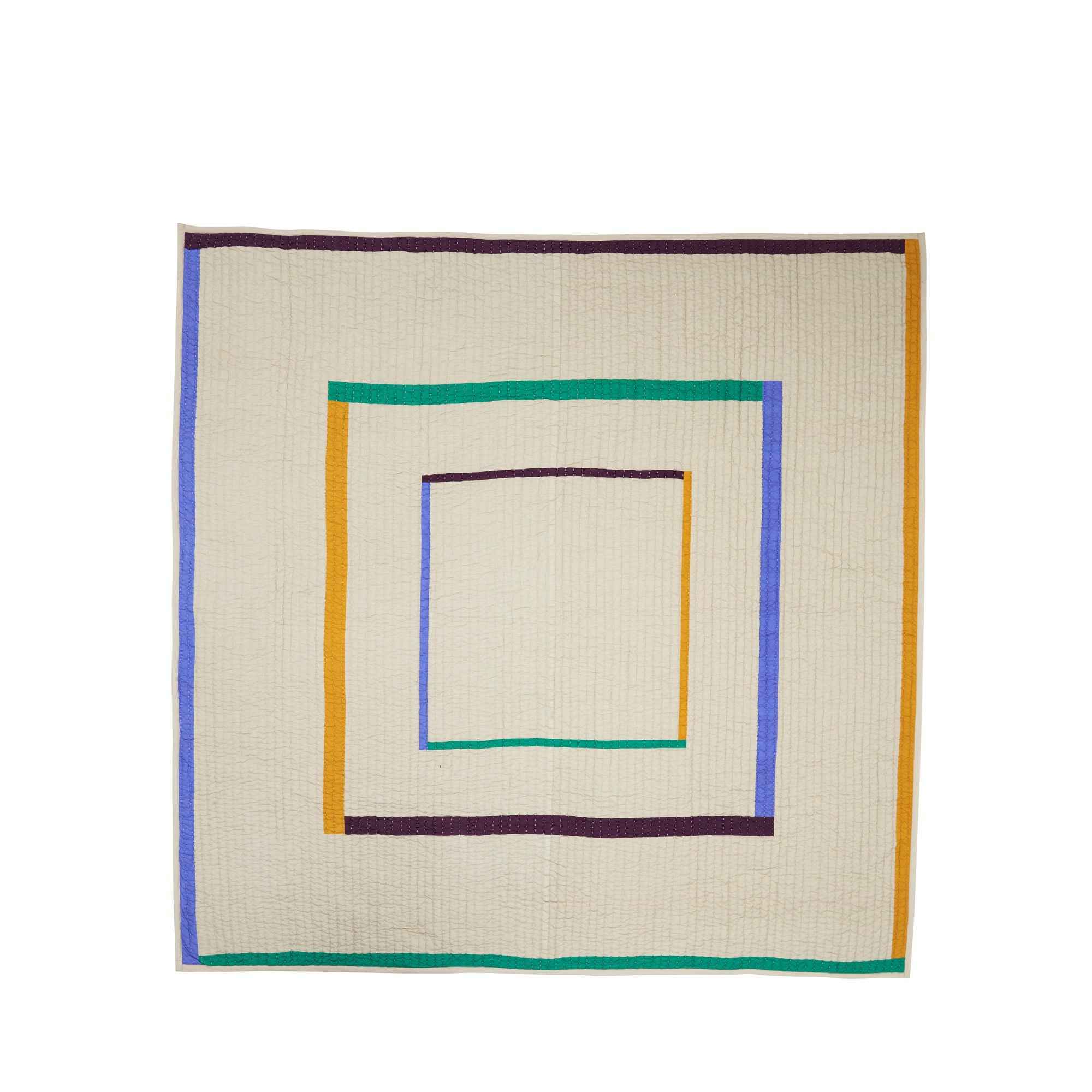 Bambua Twist Square 260x260 copriletto sabbia cotone