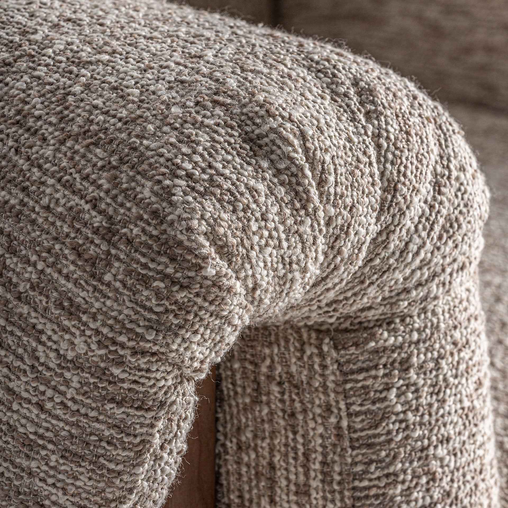 Bambua Uznach poltrona beige tessuto legno