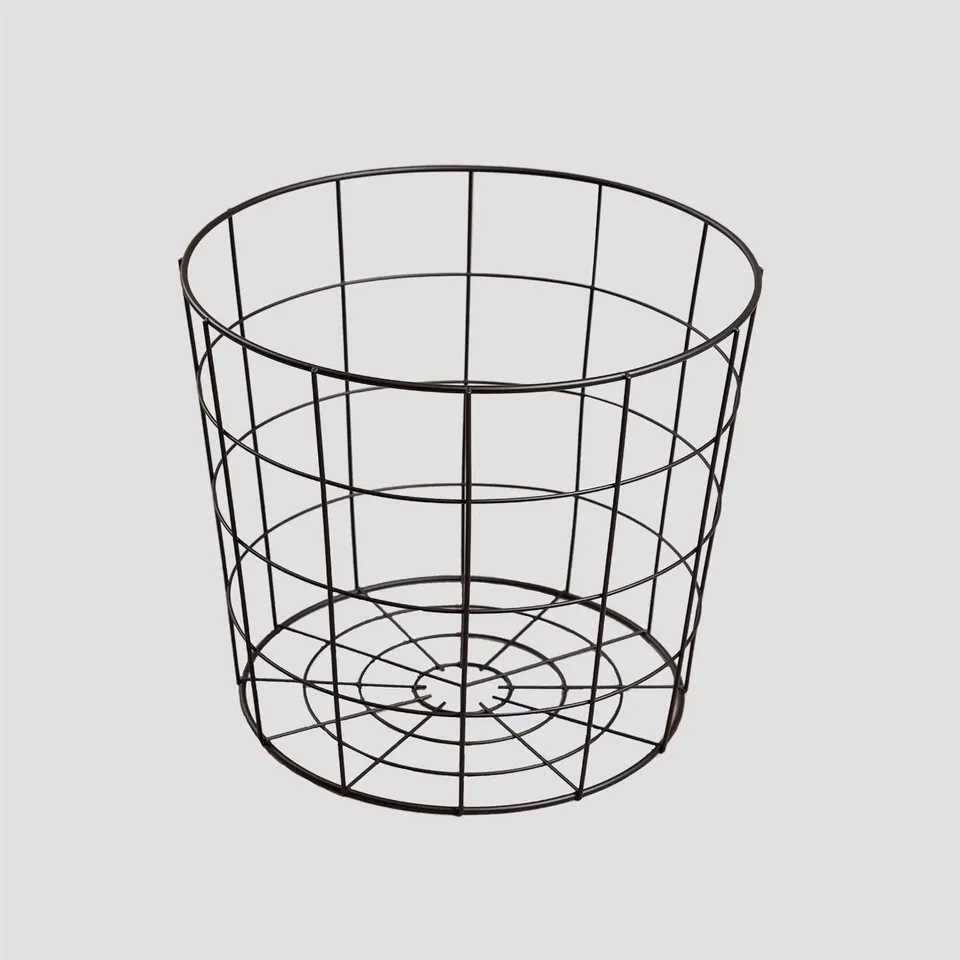 Sklum Soble Cestino in Metallo Nero Ø30 cm