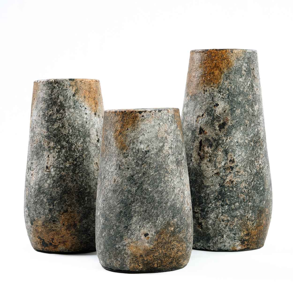 Bambua Spooky vaso terracotta grigio antico M