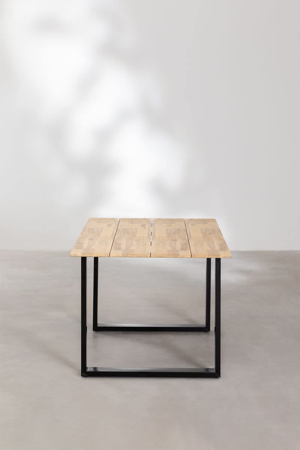 Sklum Melina Tavolo Giardino Rettangolare 160x90 Nero Acacia