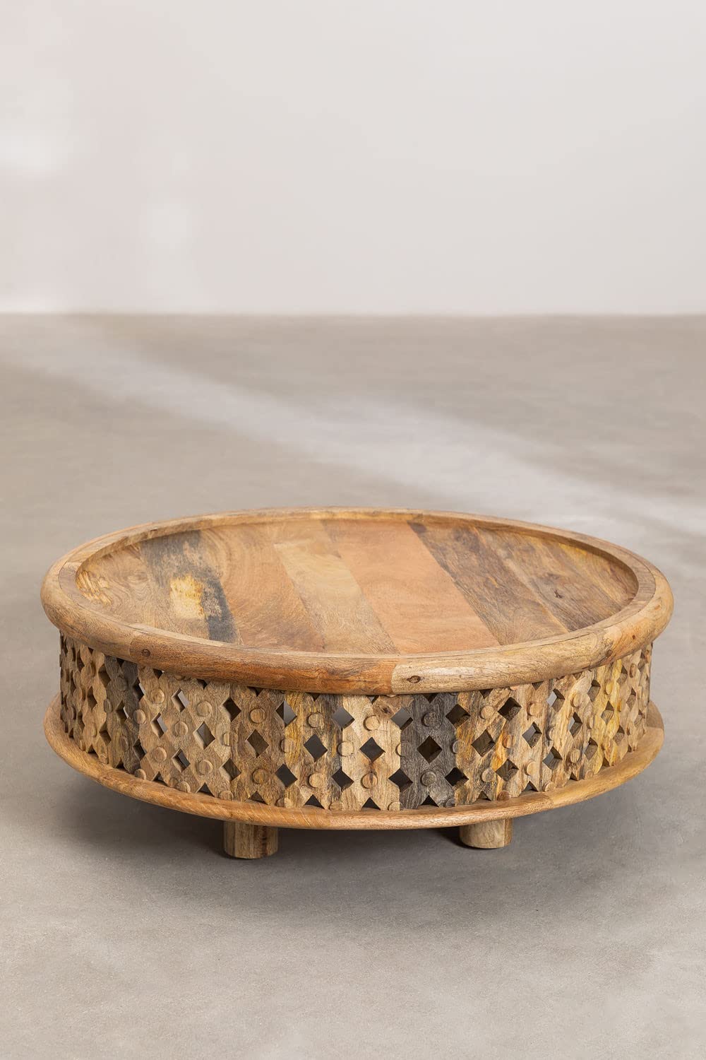 Sklum Riad Tavolino da Caffè Legno di Mango Ø80,5 cm