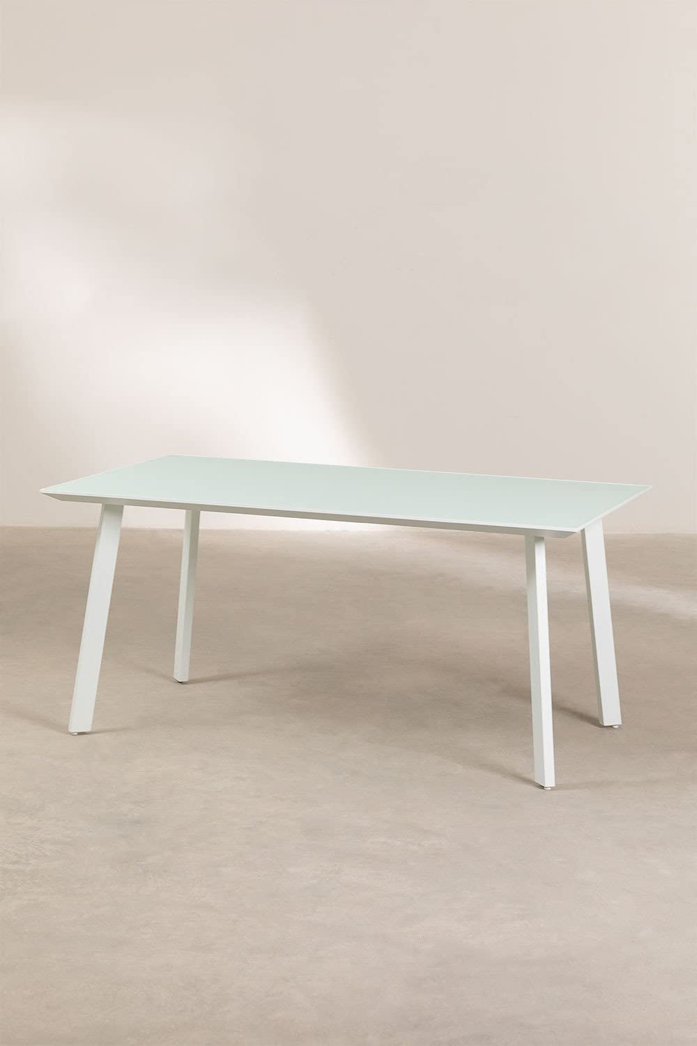 Sklum Adel tavolo da esterno vetro 160x90 bianco