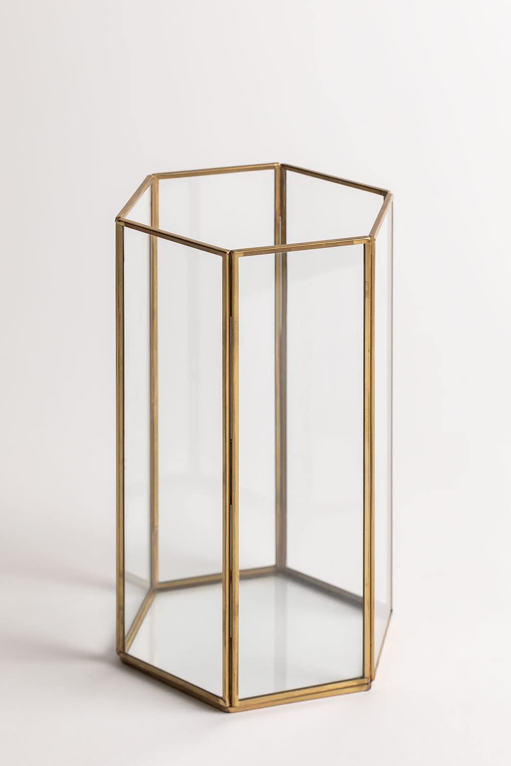 Sklum Tristan Vaso Decorativo Vetro Oro 25 cm