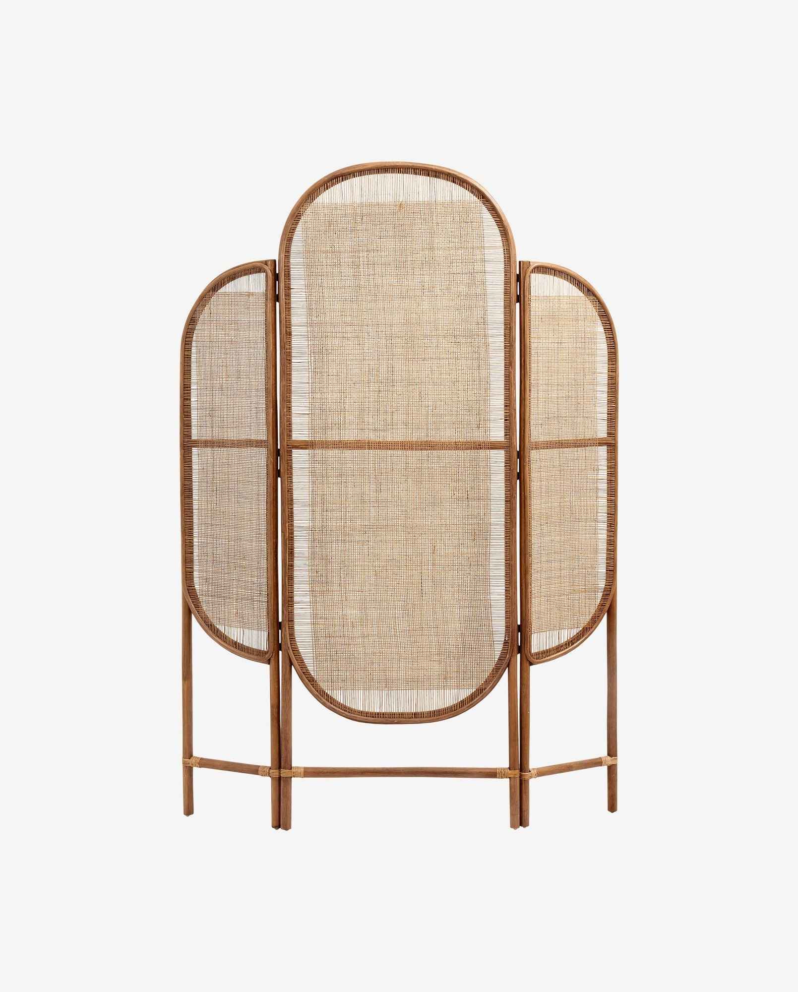 Bambua Bali paravento rattan naturale 2 ante