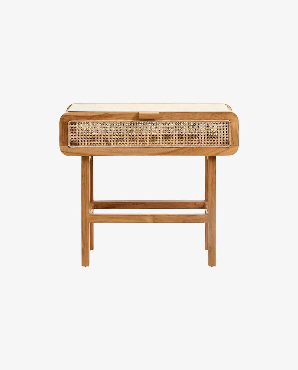 Bambua Merge consolle naturale in rattan
