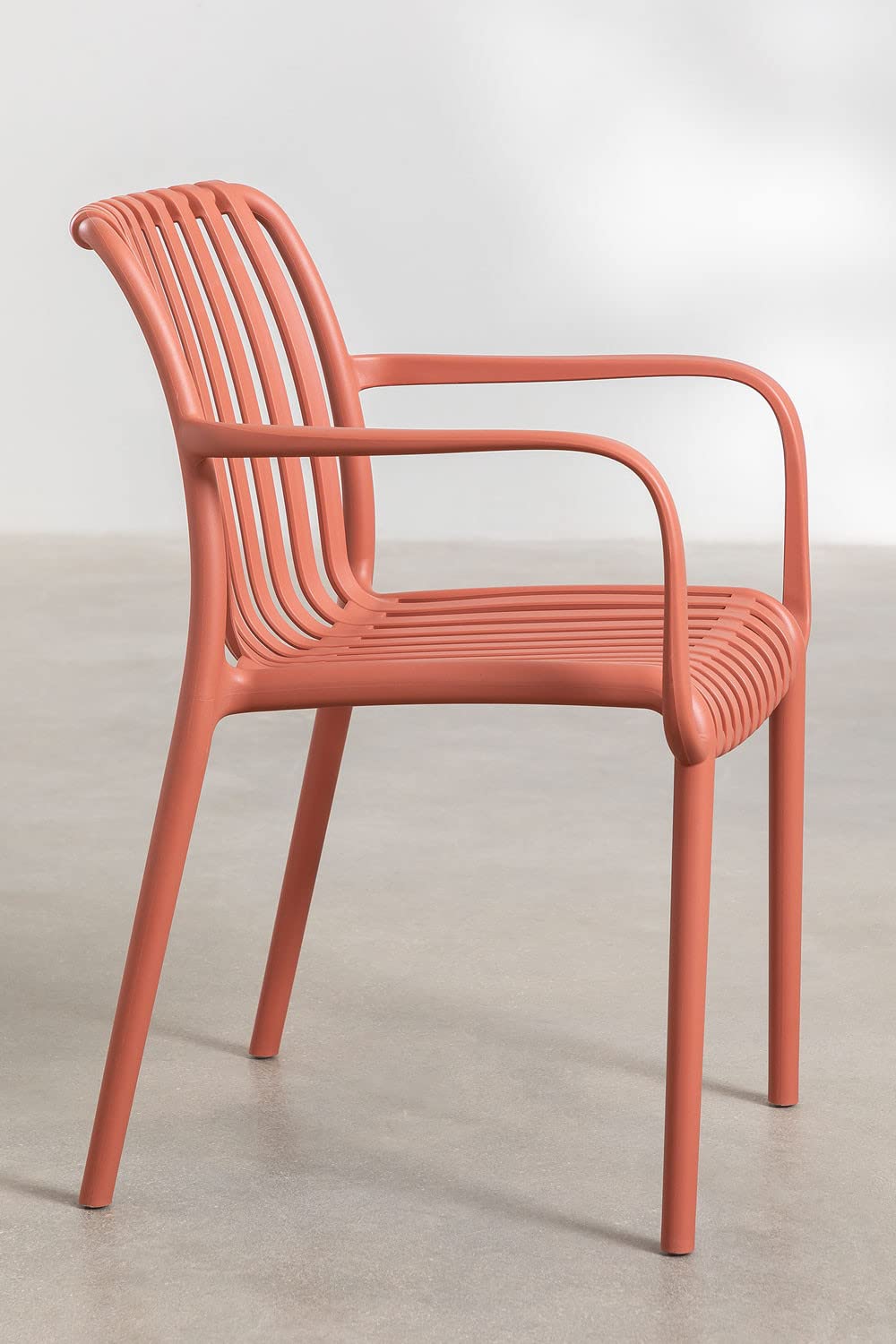 Sklum Wendell Sedia da Giardino con Braccioli Rosso Anti UV