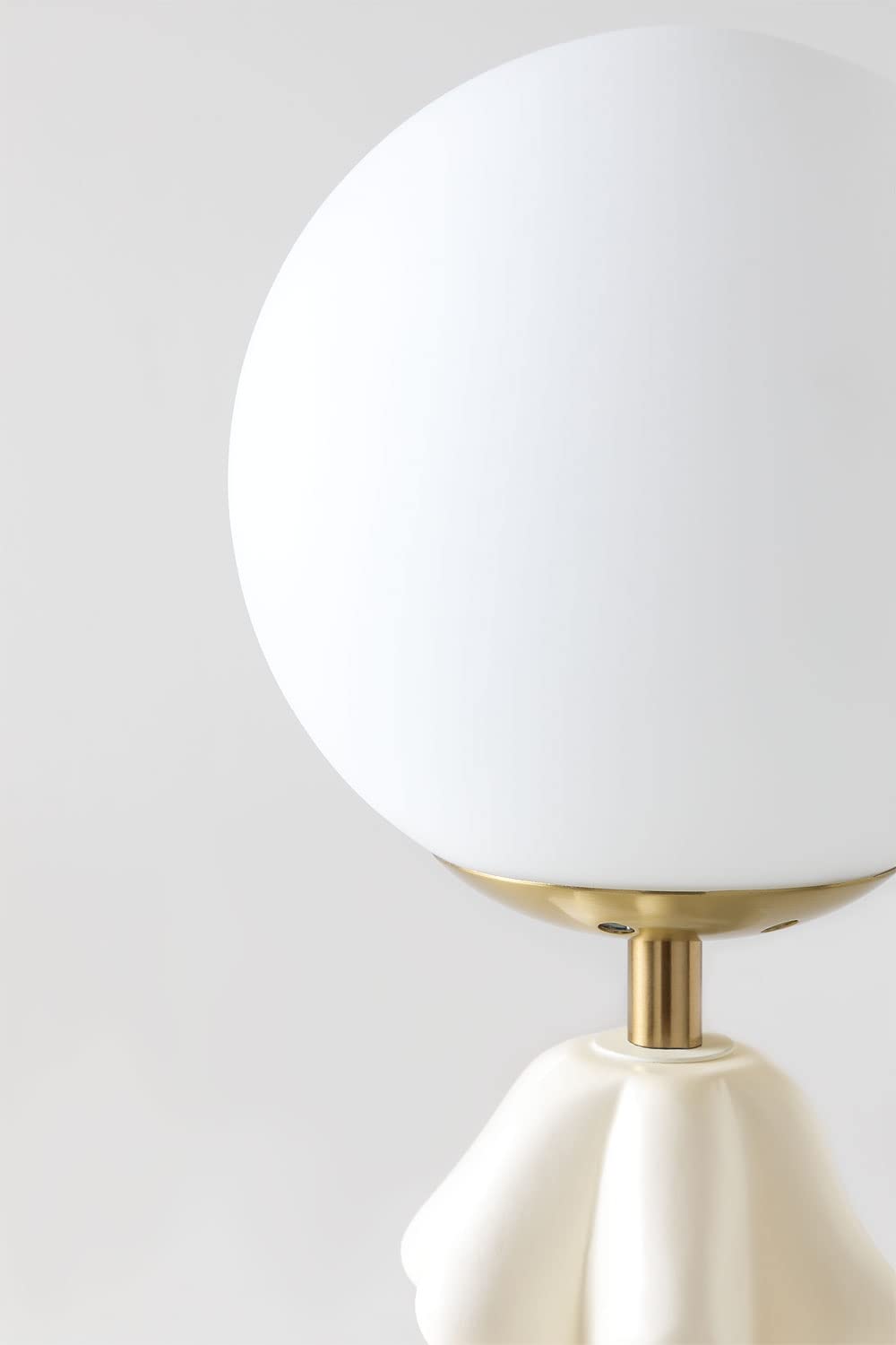Sklum Makalu lampada da tavolo ceramica sfera vetro