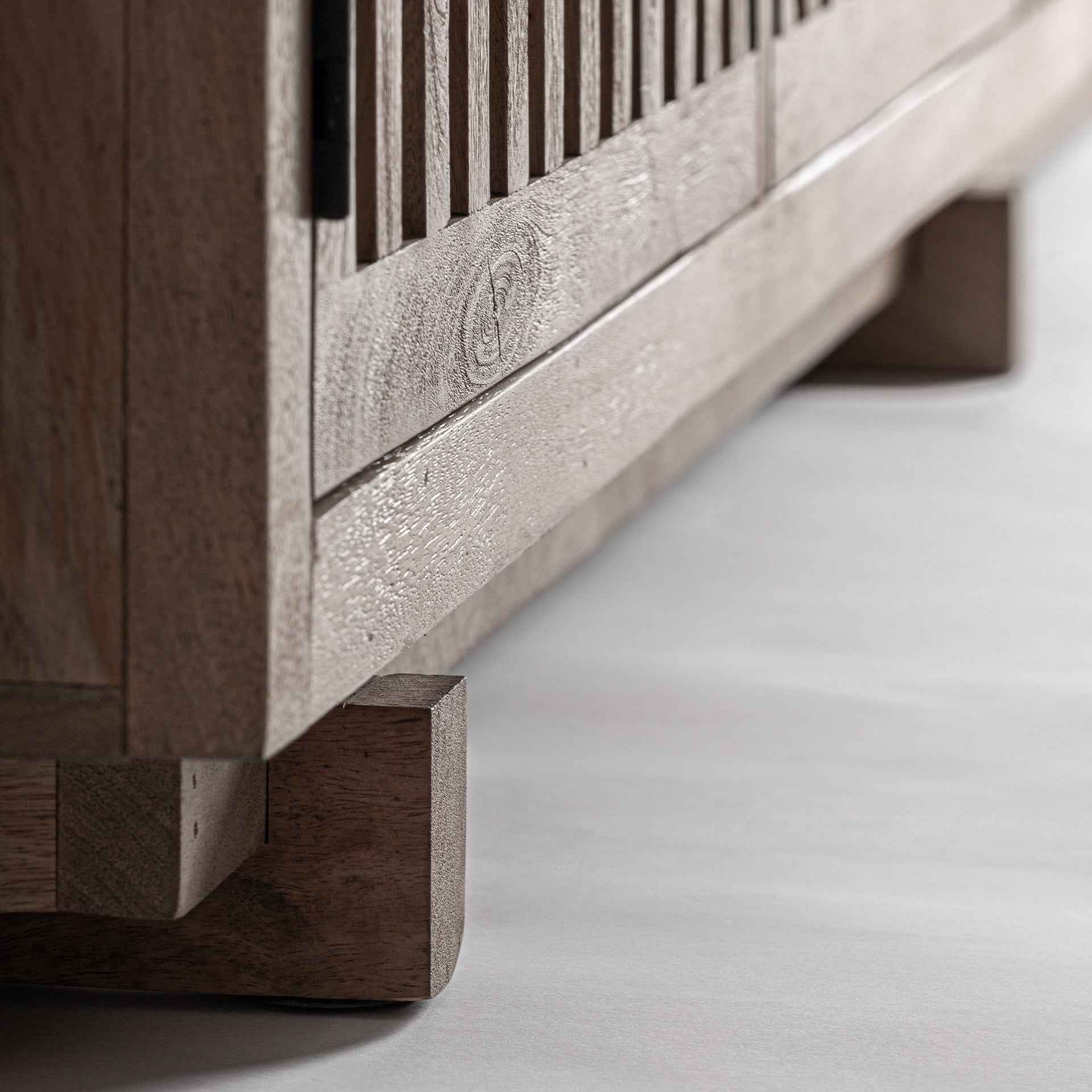 Bambua Gàbia mobile TV legno mango basso