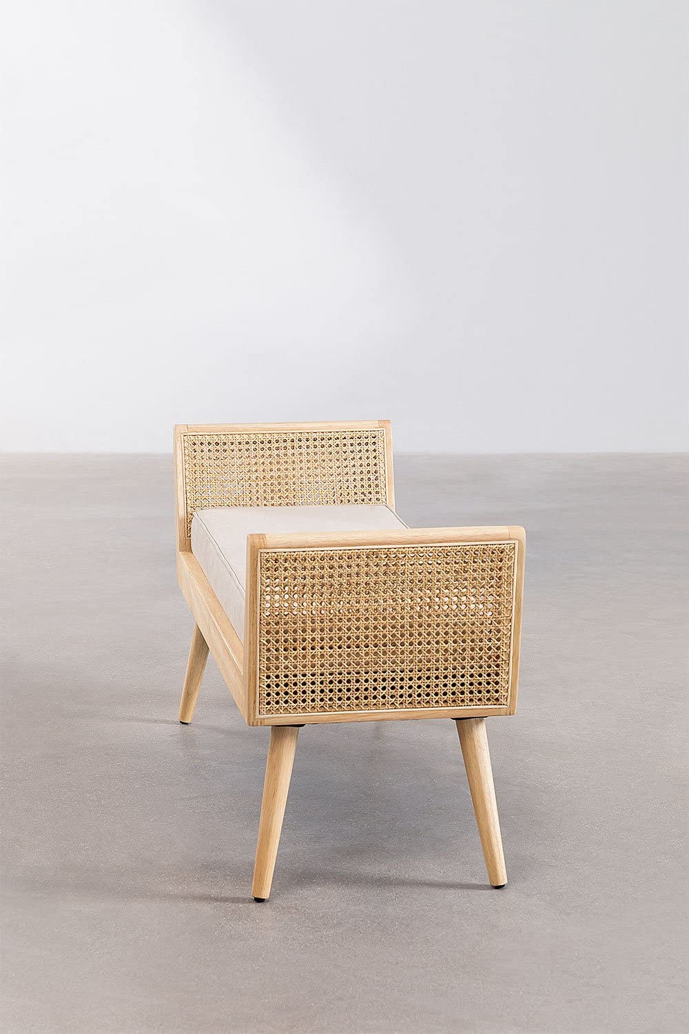 Sklum Icon Style panca 109 cm rattan con cuscino