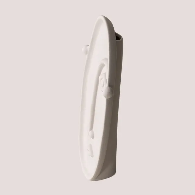 Sklum Zagir vaso ceramica 24 cm profilo viso