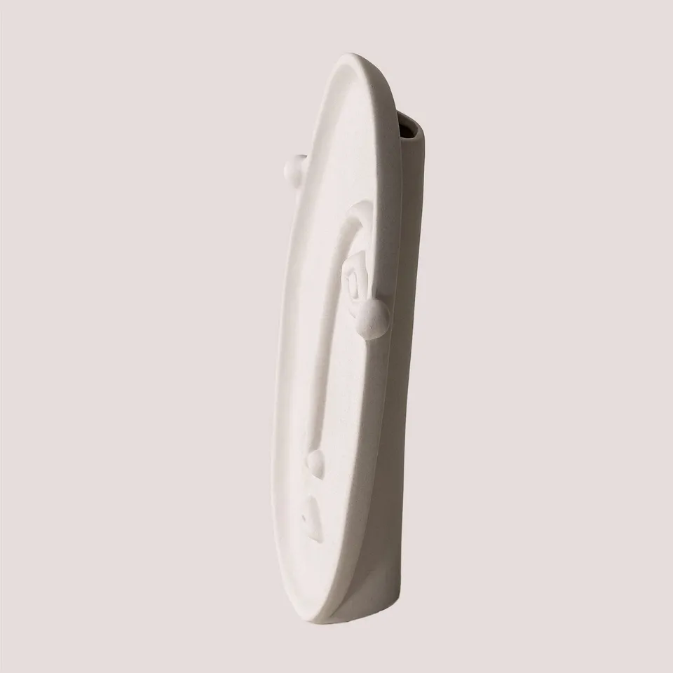 Sklum Zagir vaso ceramica 24 cm profilo viso