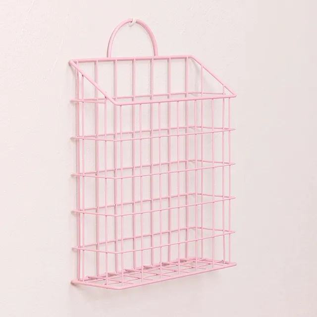Sklum Asier mensola metallo rosa 33x25 cm acciaio
