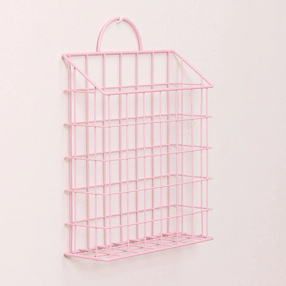 Sklum Asier mensola metallo rosa 33x25 cm acciaio