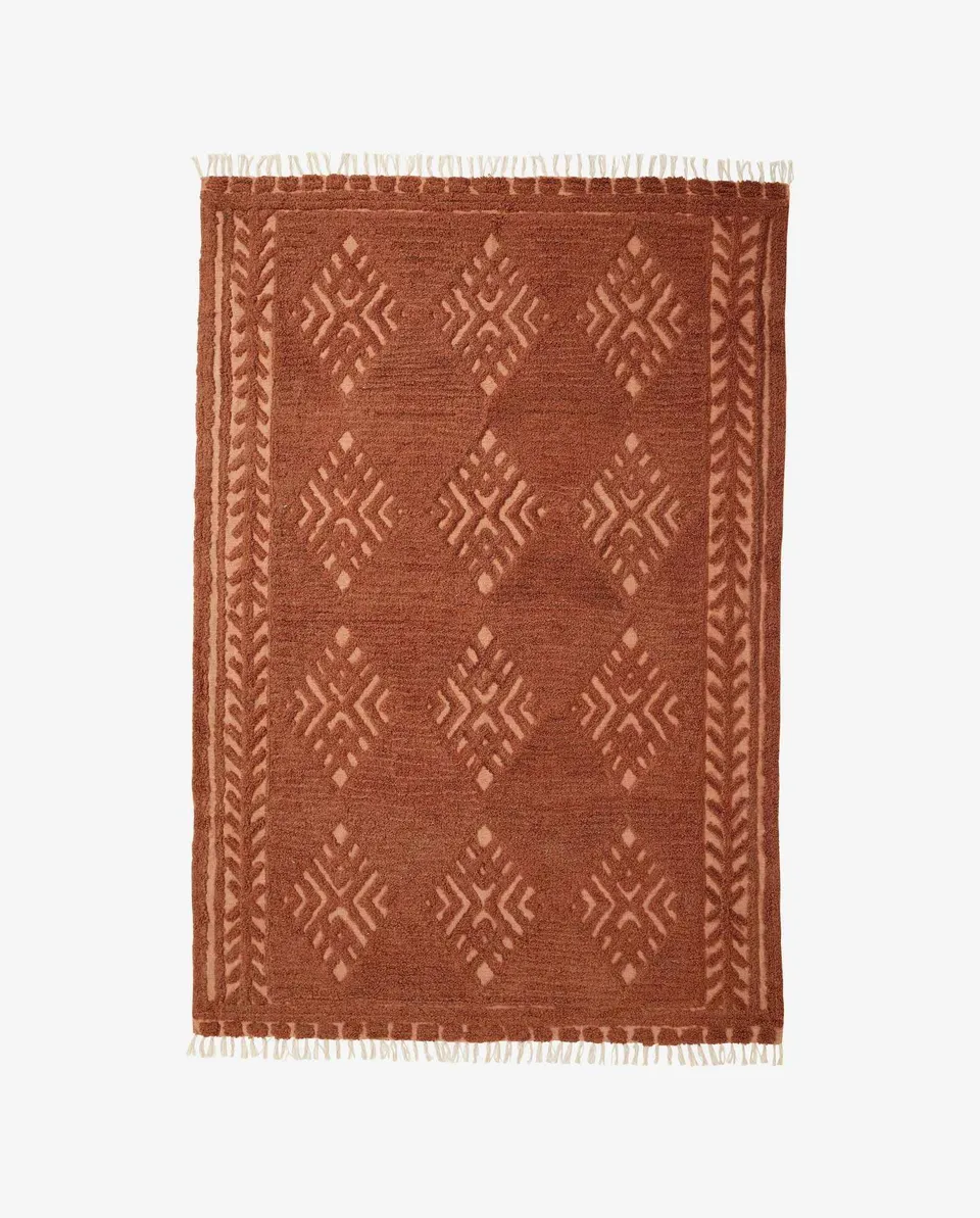Bambua Marla tappeto lana 200x290 ruggine