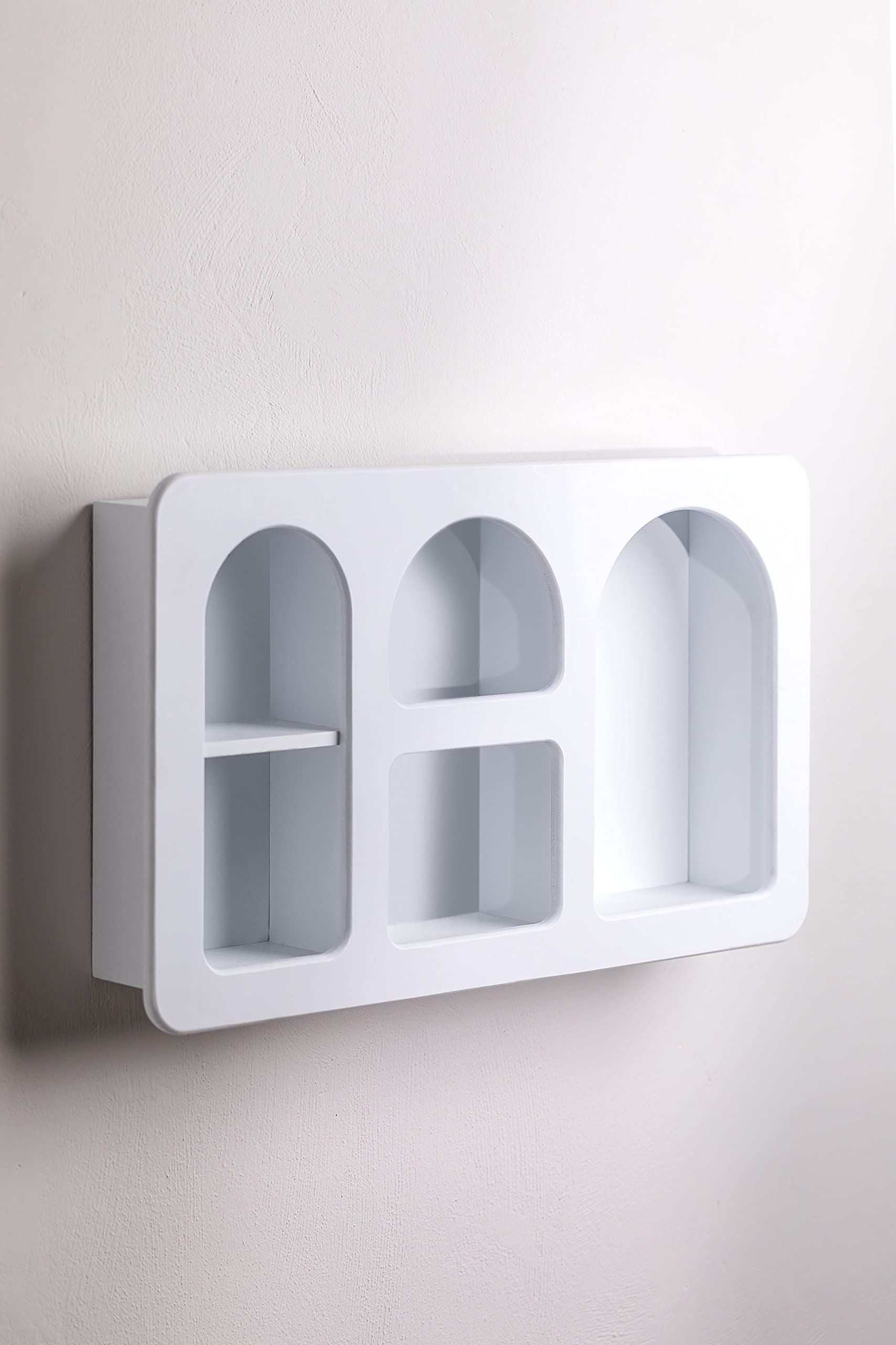 Sklum Vayla scaffale a muro in MDF bianco 60 cm