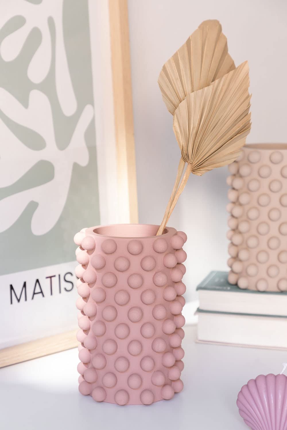 Sklum Roz Vaso in Cemento Rosa 19,5 cm