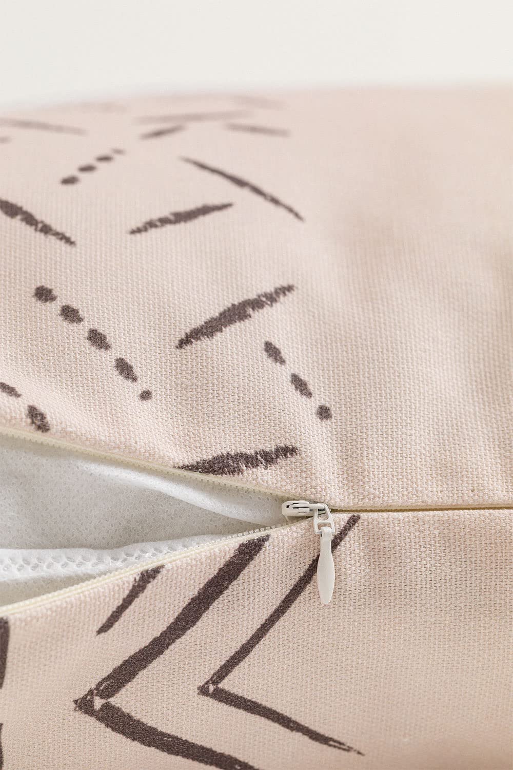 Sklum Akar Style federa cuscino 60x60 beige lino cotone