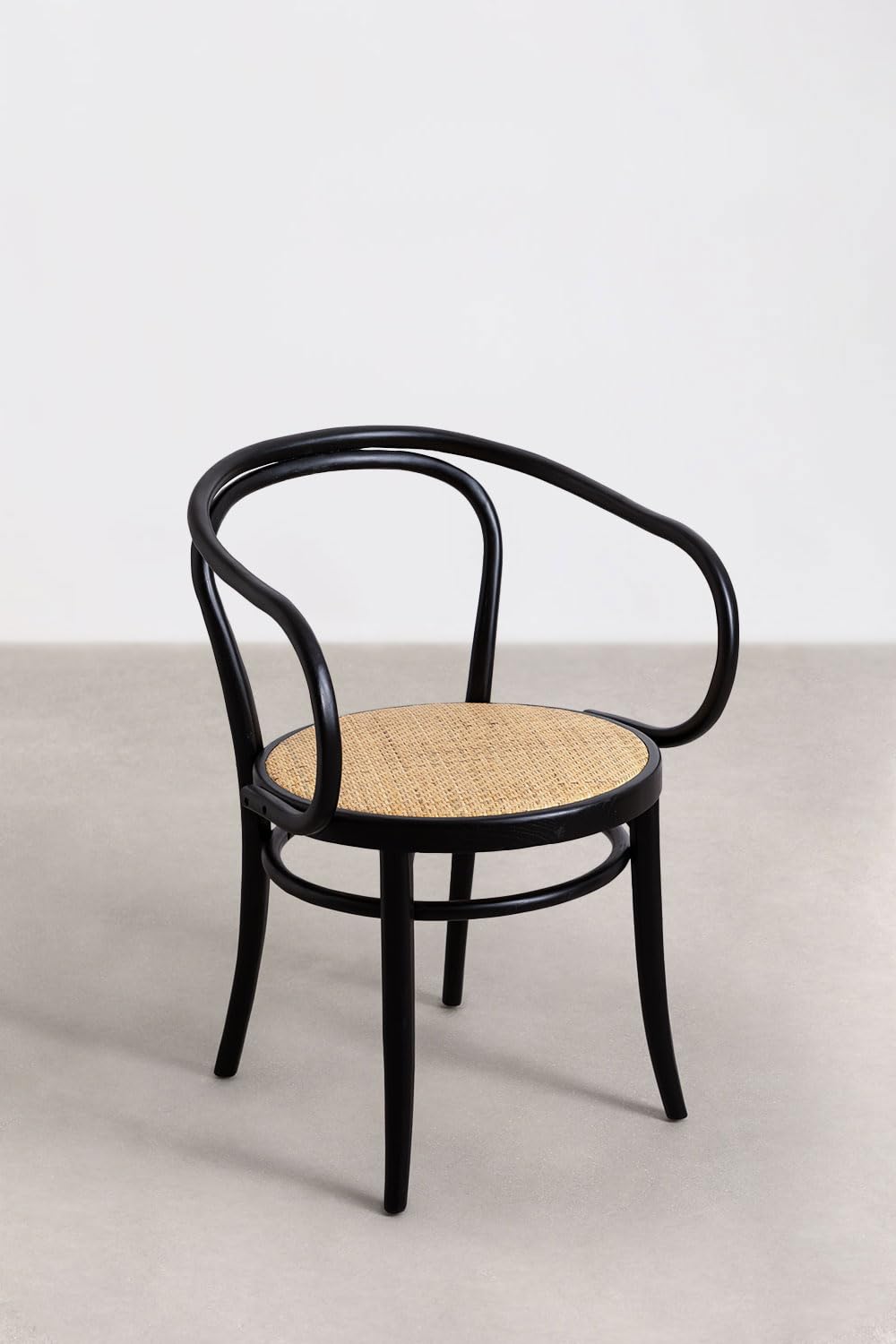 Sklum Tone Vintage sedia legno olmo nero liscio
