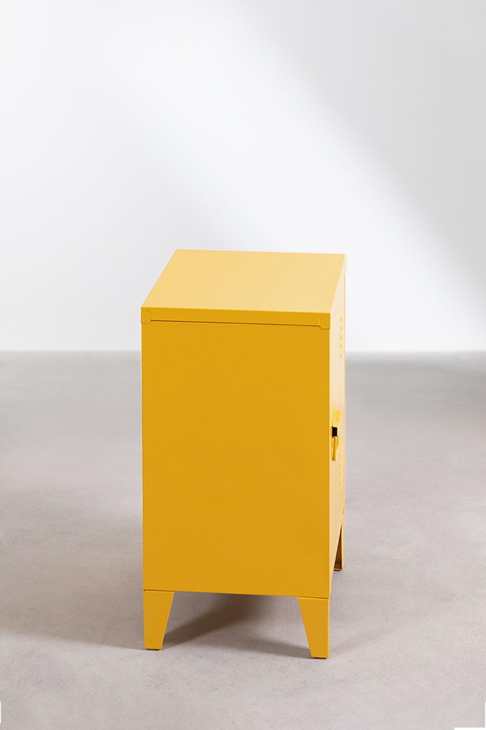 Sklum Pohpli comodino acciaio giallo curry 40 cm