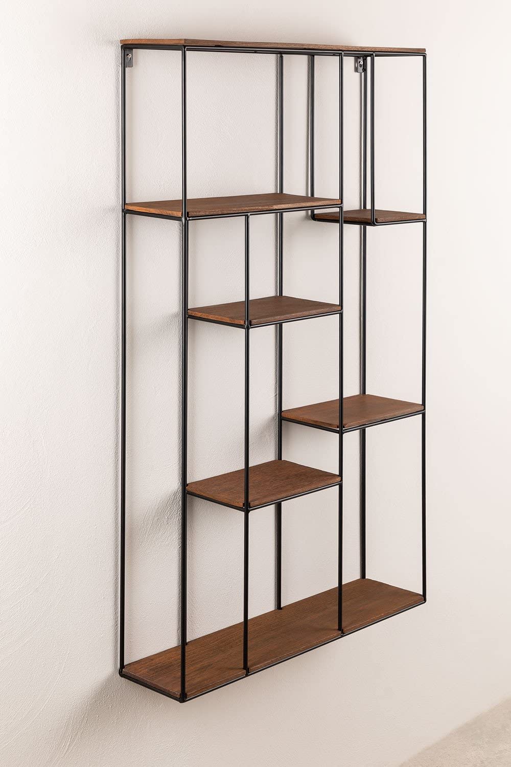 Sklum Anslo scaffale da parete legno acciaio 119 cm