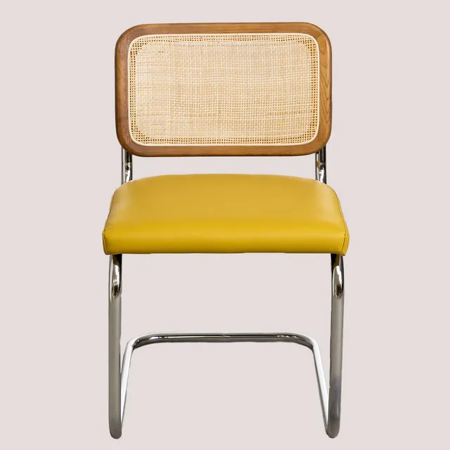Sklum Tento sedia da pranzo vintage similpelle olmo