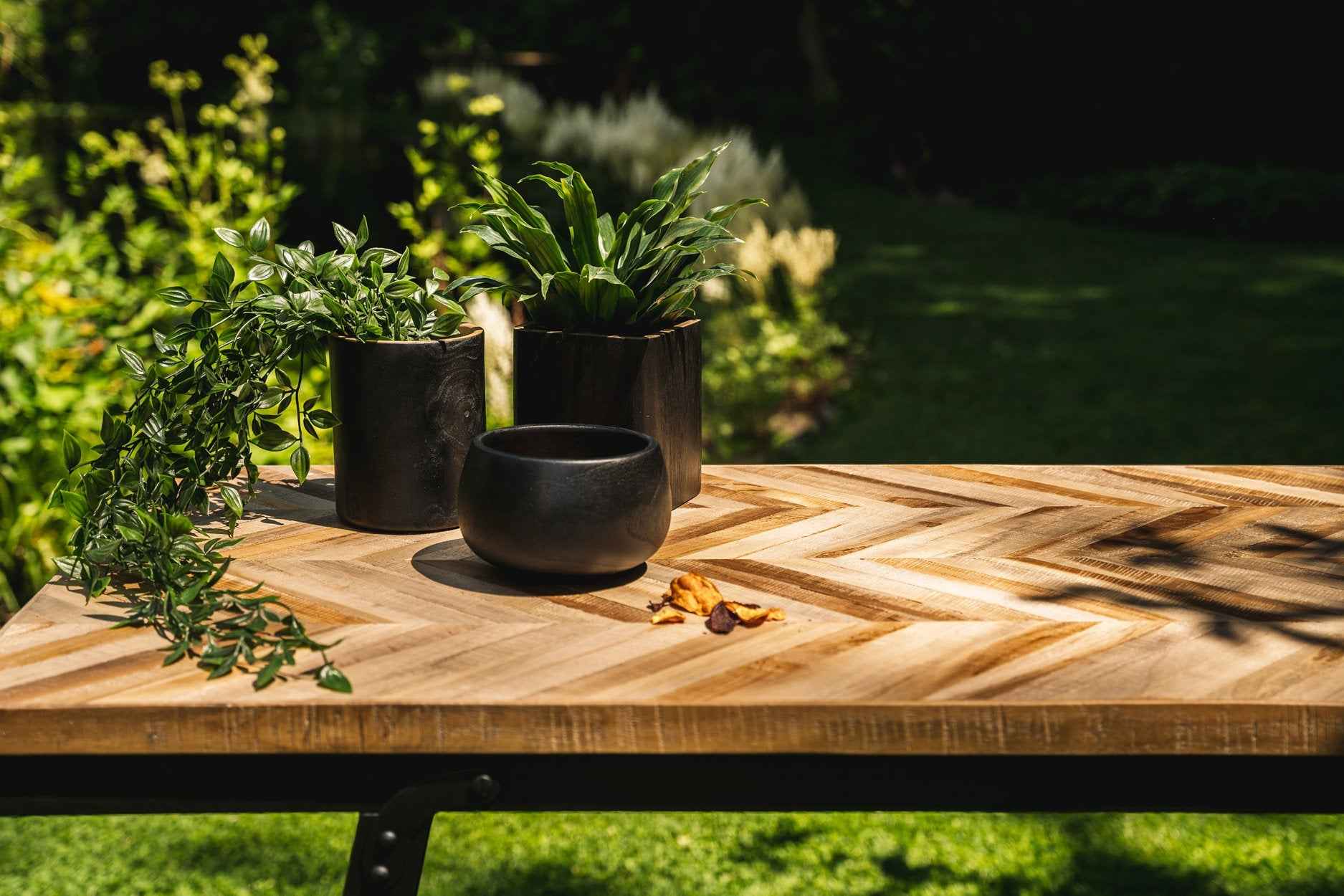 Bambua Bondi Ciotola Decorativa in Teak Nera
