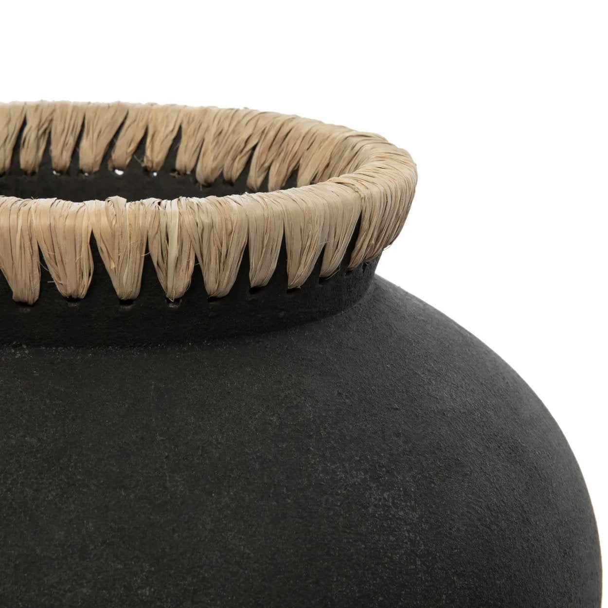 Bambua Styly vaso in terracotta nero M