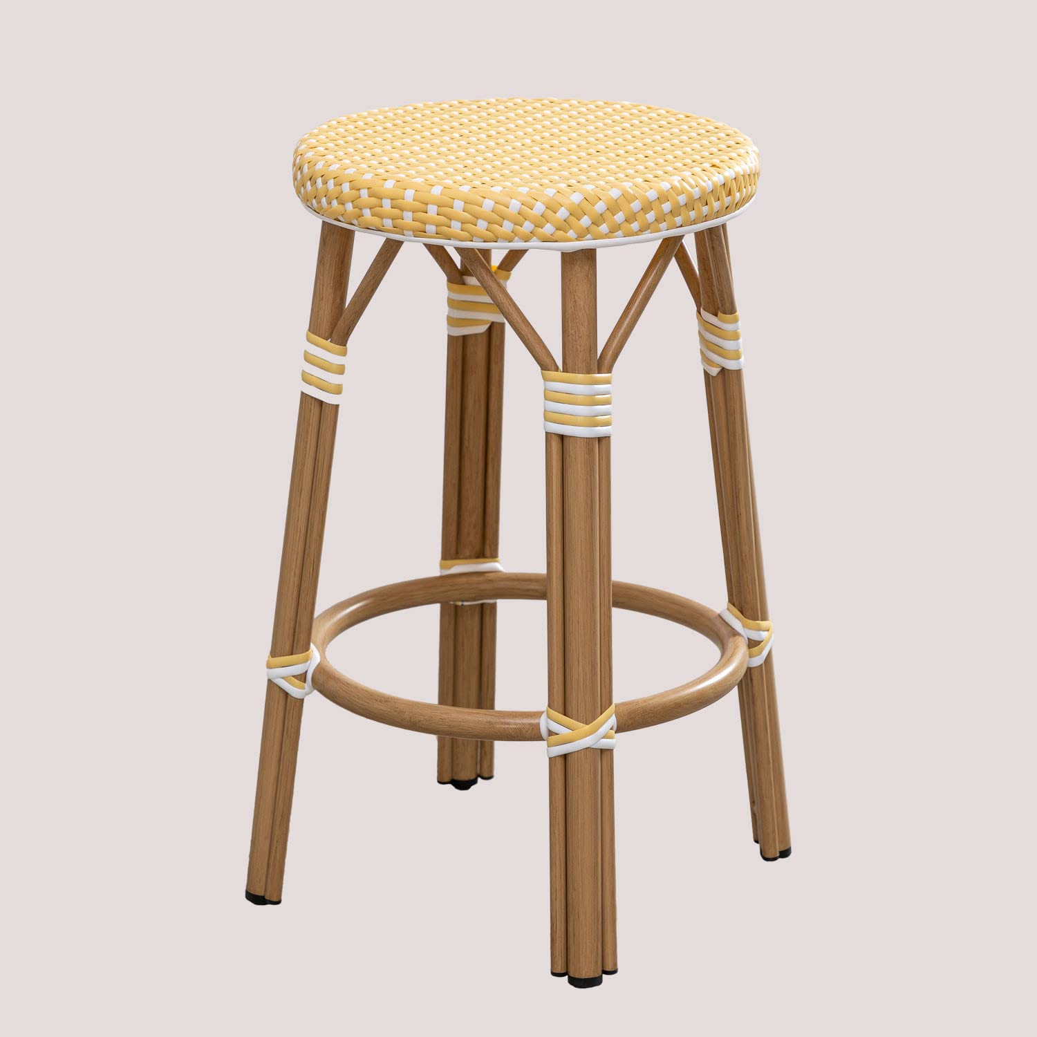 Sklum Alisa Bistro sgabello alto giardino 65,5 cm giallo