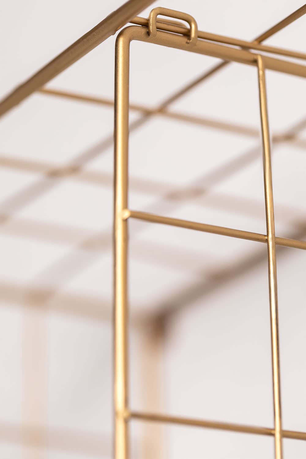 Sklum Lorin scaffale da parete 50 cm dorato 5 ripiani
