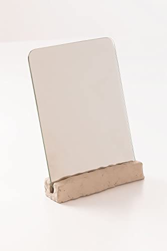 Sklum Lester specchio da tavolo cemento crema